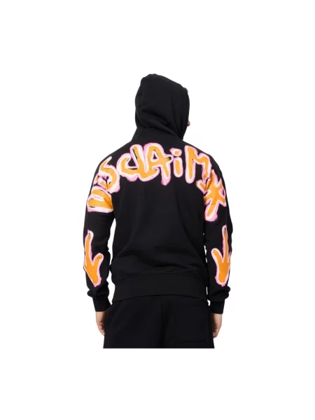 Bluza z kapturem Disclaimer z kapturem czarna