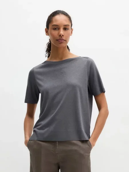 Футболка Marc O’Polo бавовна/ліоцел сірий