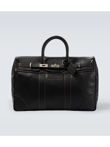 Geantă Brunello Cucinelli din piele negru