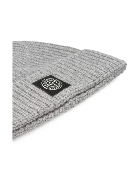 Czapka Stone Island z kamieniami szara