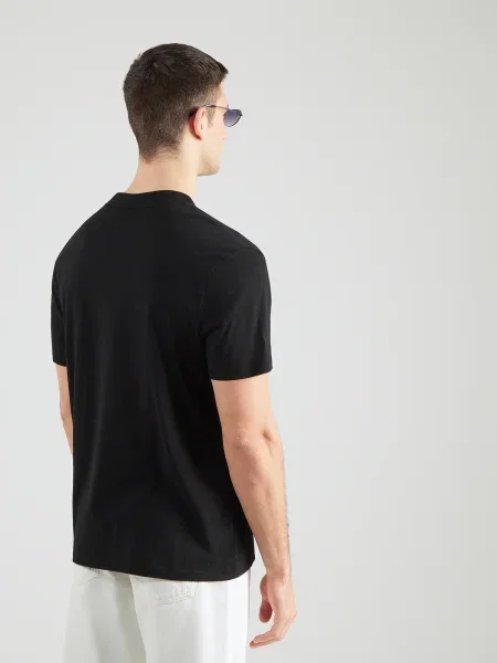 HUGO Tricou Dikerd albastru deschis / maro / roşu închis negru