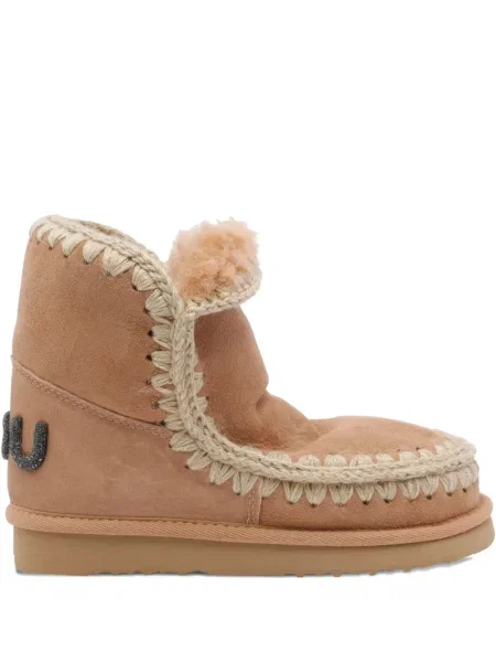 Botine Mou din piele de căprioară