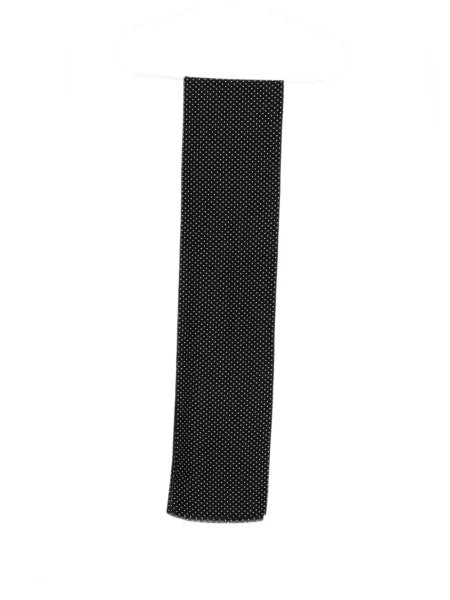 Fular Cenere Gb cu franjuri cu buline negru
