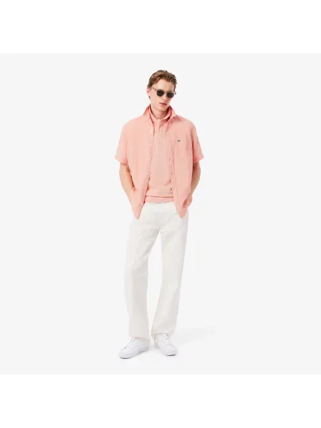 Поло Lacoste розовое
