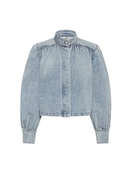 Kurtka jeansowa Karen By Simonsen niebieska