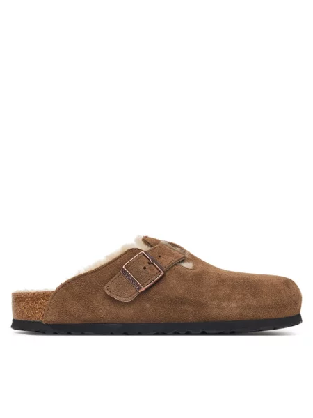Klapki Birkenstock brązowe