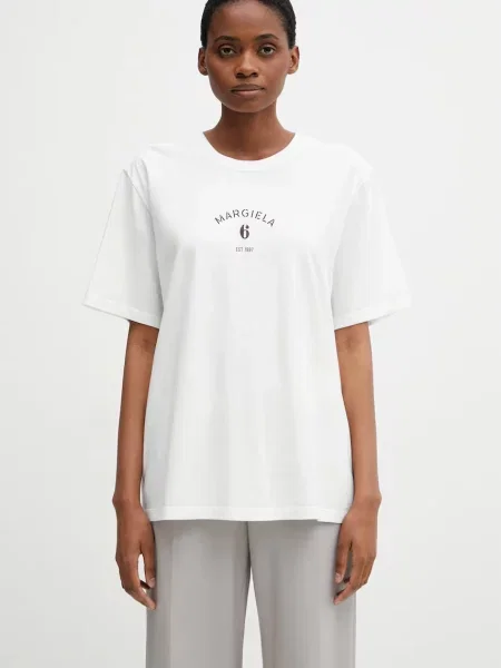 Maison Margiela tricou din bărbătesc alb