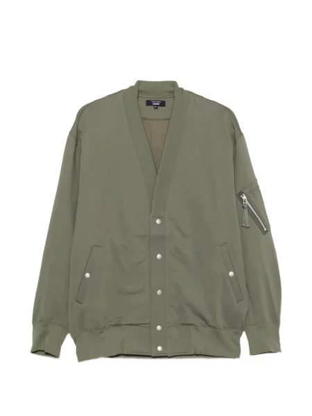 Geacă bomber Comme Des Garçons Homme cu decolteu în V verde