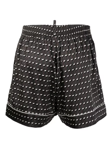 Slip de baie Dsquared2 cu imagine maro