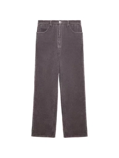 Pantaloni Marni de catifea cord evazate gri