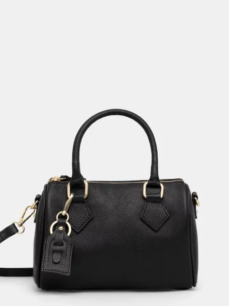 Usnjena torbica Answear Lab črna