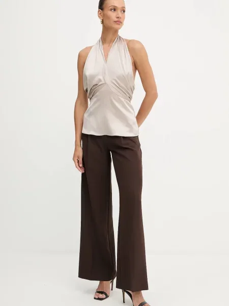 Однотонная блузка Marciano Guess бежевая