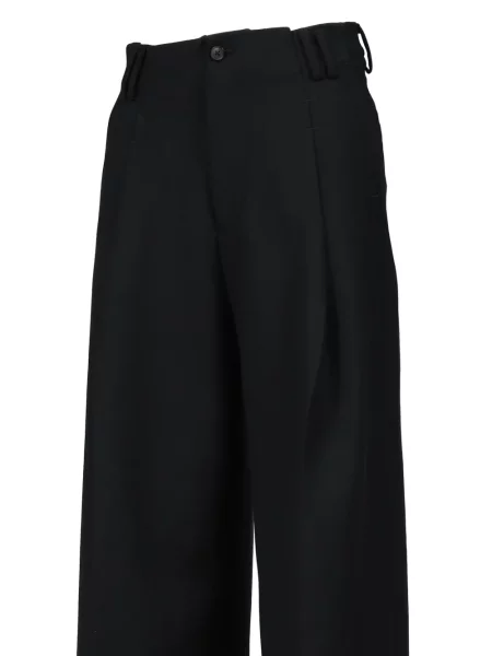 Pantaloni Entire Studios de lână negru