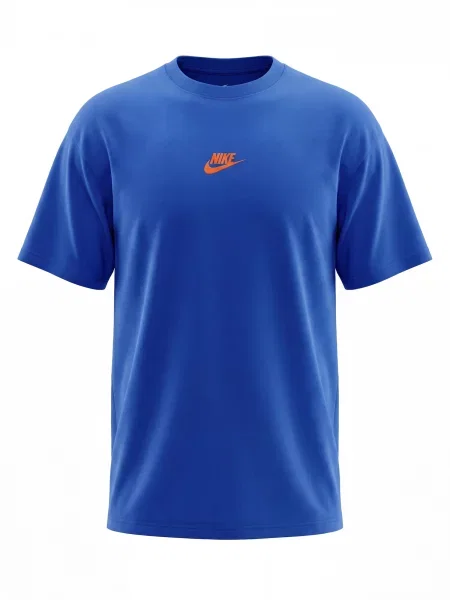 Nike Sportswear Tricou PREM ESS / portocaliu închis albastru
