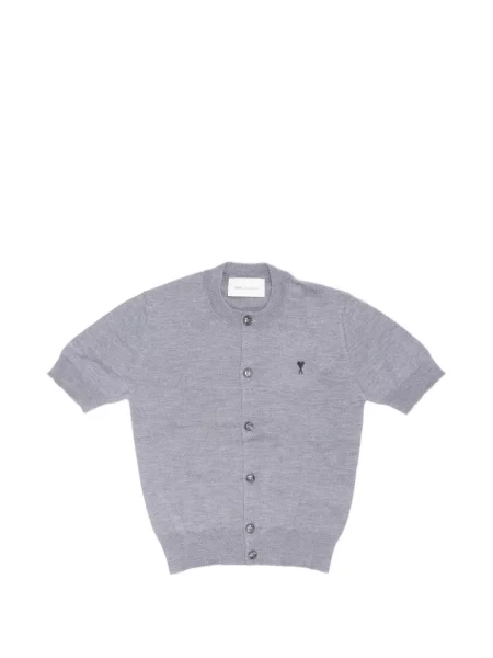 Scurt cardigan Ami Paris gri