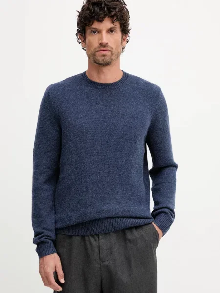 Barbour pulover de lână bleumarin