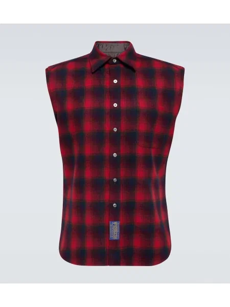 Volneni volneni telovnik Maison Margiela rdeča