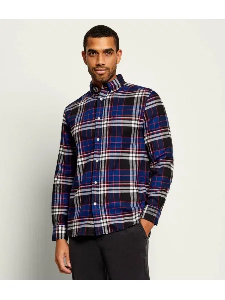 Tommy Hilfiger Cămașă Hero Flannel Bleumarin