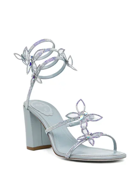 Sandale Rene Caovilla cu model floral gri