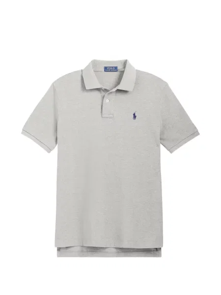 Tricou polo Polo Ralph Lauren cu glugă cu blană cu broderie roșu