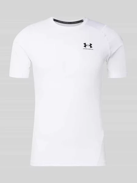 T-shirt z o kroju slim fit z nadrukiem z logo Under Armour biała