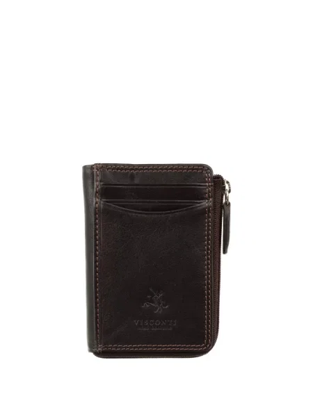 Кожаный кошелек Visconti коричневый