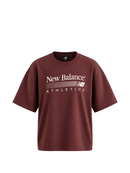 Hanorac crewneck New Balance din fleece violet