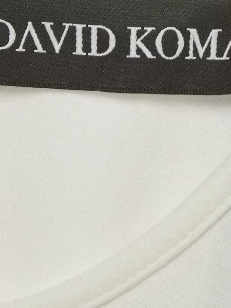 Rochie midi David Koma cu volane alb