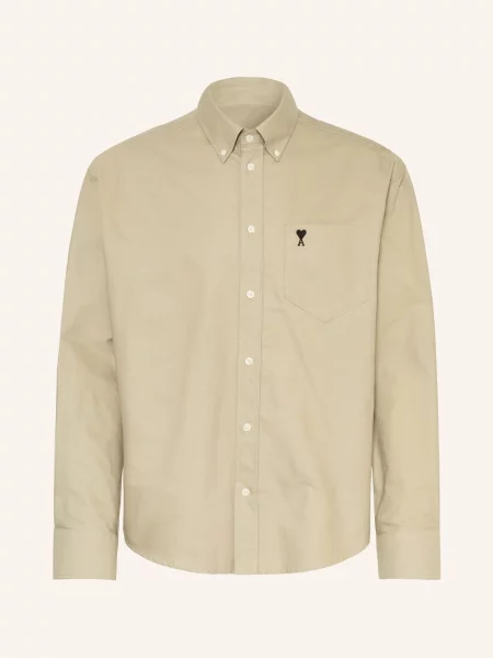 Ami Paris Koszula Comfort Fit beige beżowa