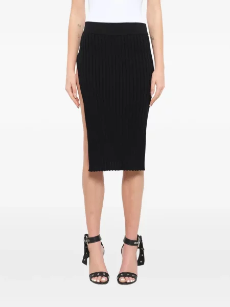 Fustă midi Givenchy tricotate negru