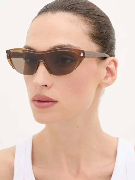 Saint Laurent ochelari de soare maro