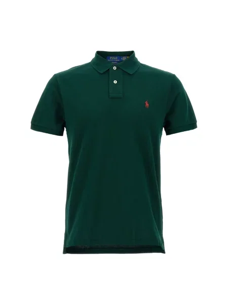 Ralph Lauren Koszulki Mężczyzna S Polo Custom Slim Fit zielony