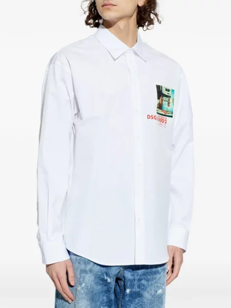 Cămașă Dsquared2 alb