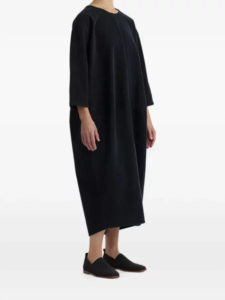 Kordbársony maxi ruha Black Crane fekete