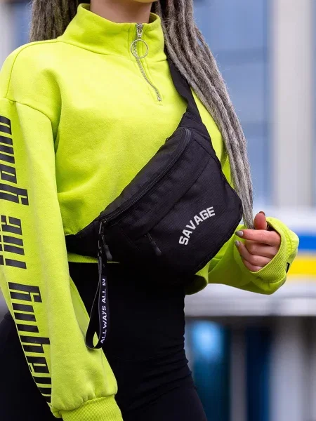 Поясная сумка Without черная