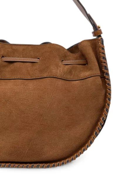 Geantă shopper Marc O'polo din piele de căprioară maro