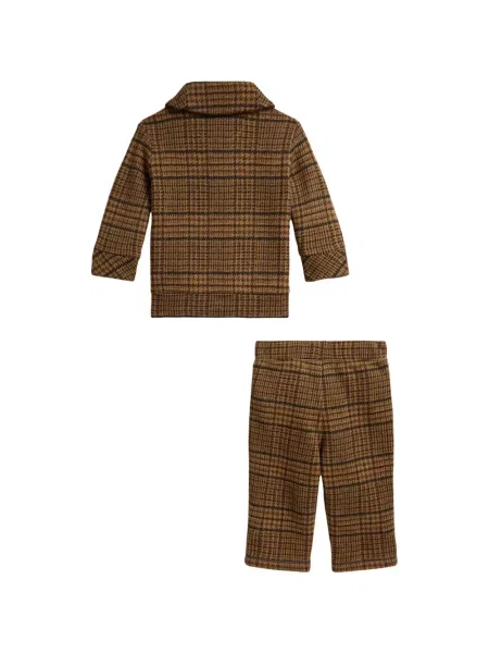 Koszulka polo dziecięca Polo Ralph Lauren brązowa