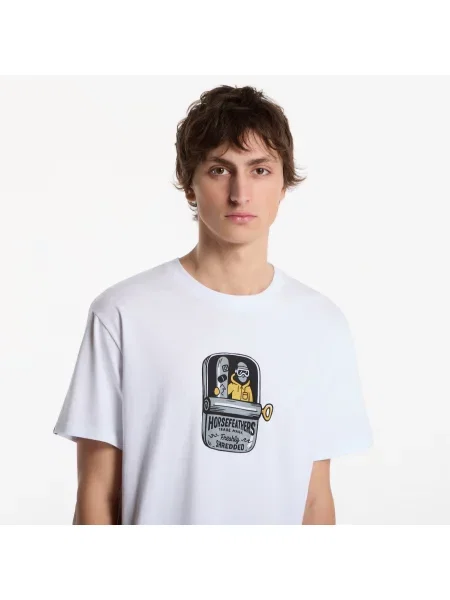 Тениска Horsefeathers Canned T-Shirt White XXL бяло