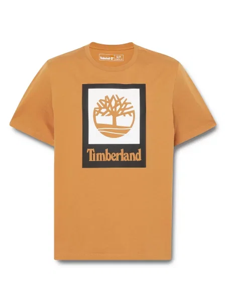 TIMBERLAND Tricou maro deschis / negru alb