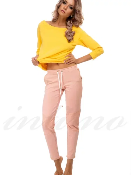 Брюки рожеві