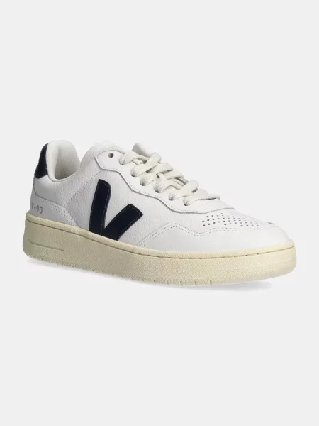 Sneakerși Veja Campo din piele alb