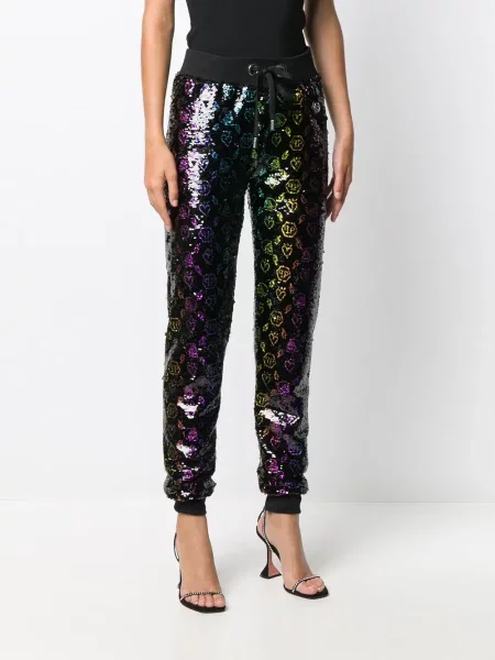 Kalhoty Philipp Plein s flitry černé