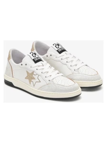 Sneakersy 2star skórzane białe