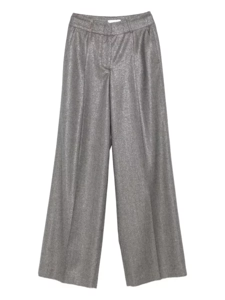Pantaloni Peserico argintiu
