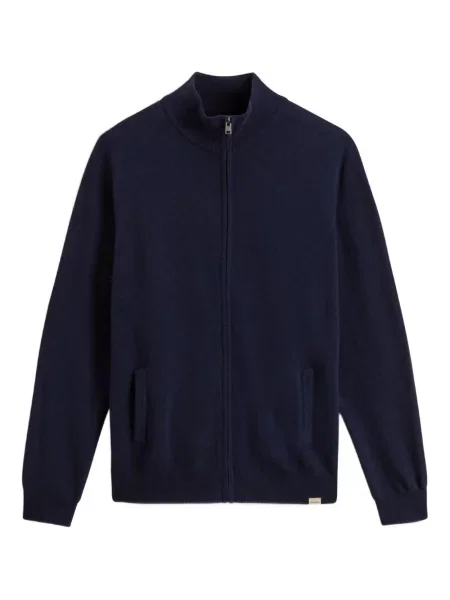 Cardigan Woolrich de lână albastru
