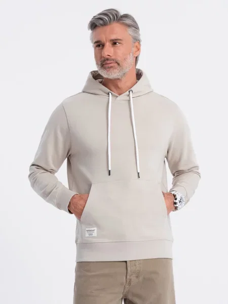 Mikina s kapucňou Ombre s kapucňou béžová