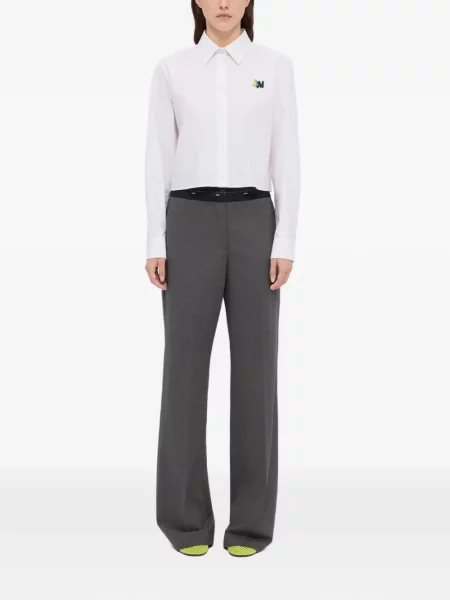 Pantaloni Msgm cu picior lat gri
