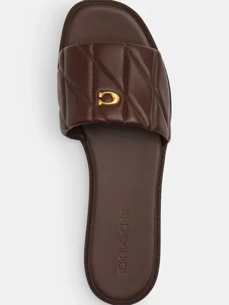 Кожаные шлепанцы Coach