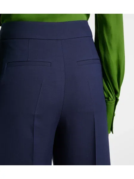 Pantaloni Valentino din crep albastru