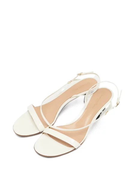 Sandale Gianvito Rossi slingback alb